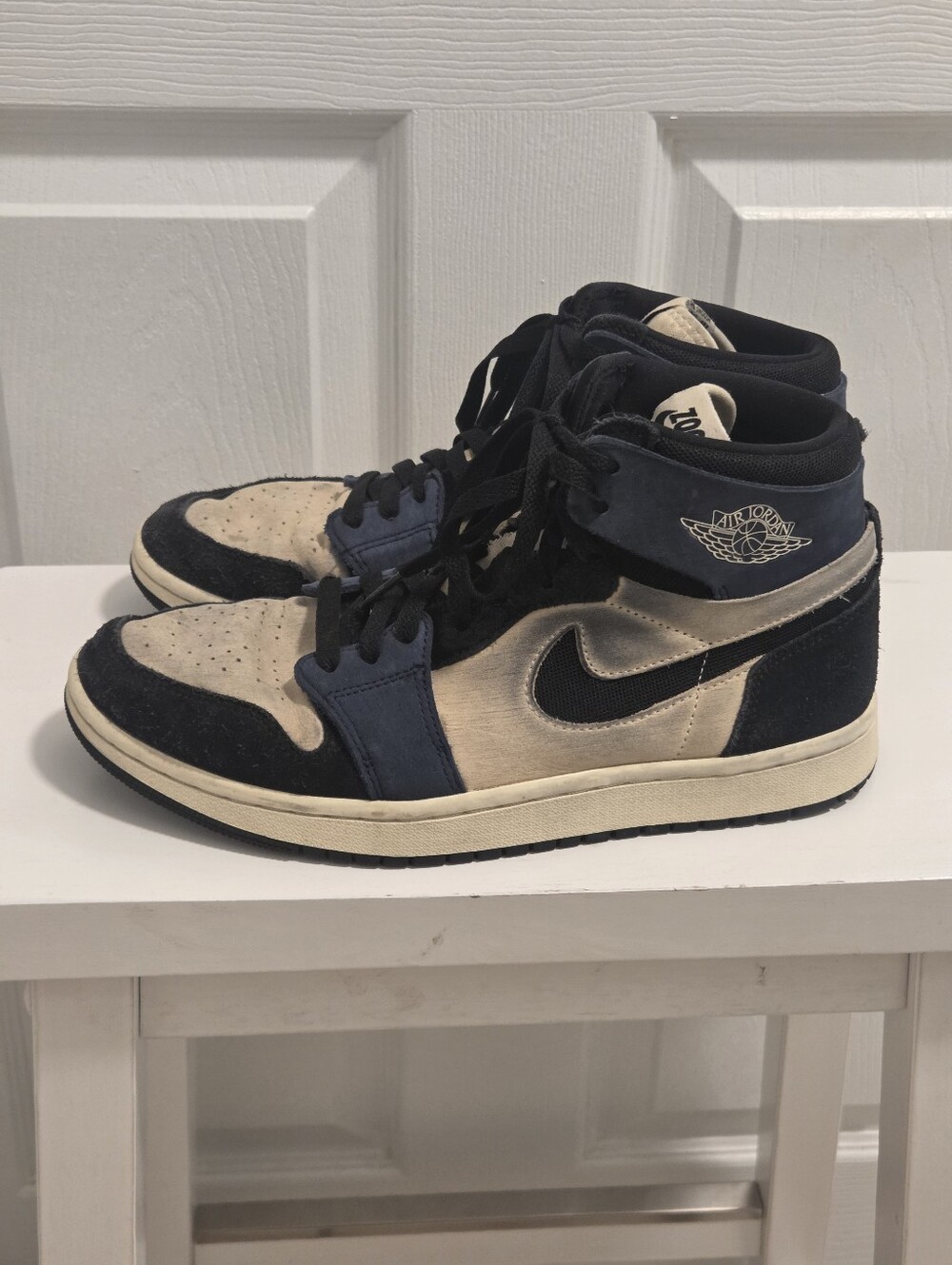 Jordan 1 High Zoom Air CMFT 2 - Size 10 - Muslin Blackened Blue